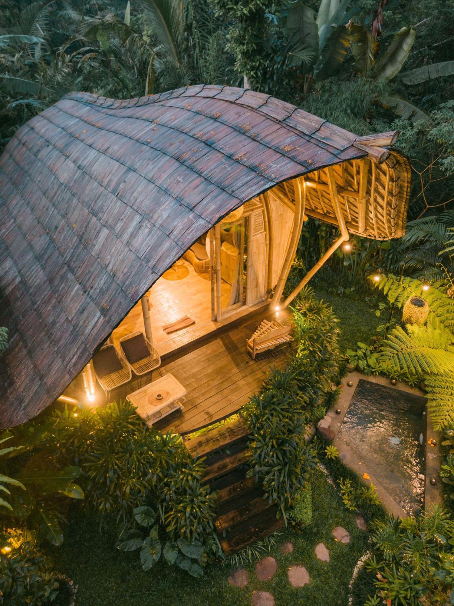 Arcada Bali Bamboo House Villa Sidemen  Exteriör bild