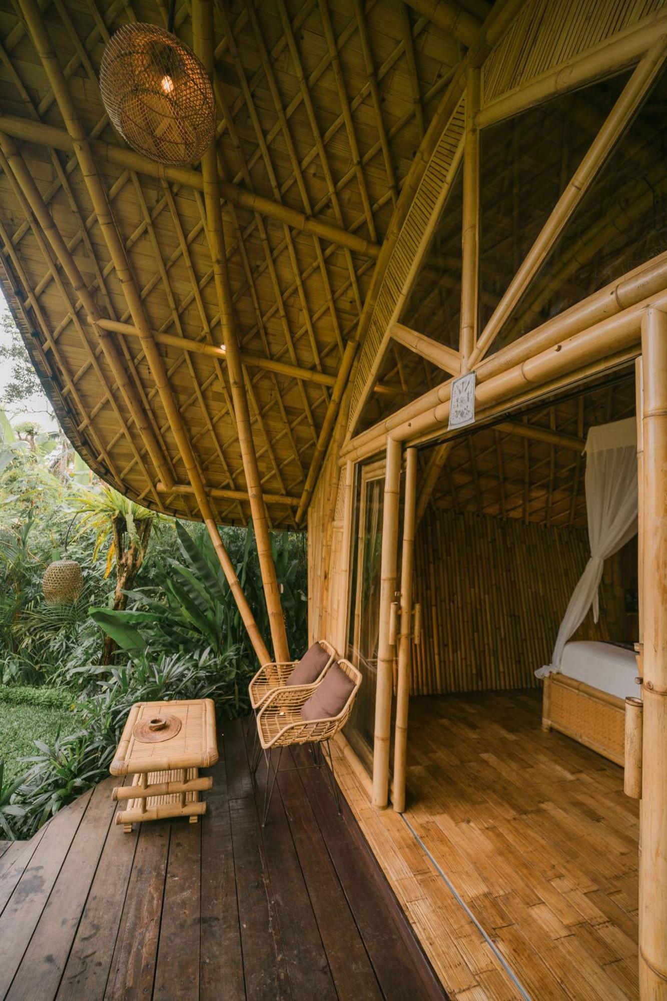 Arcada Bali Bamboo House Villa Sidemen  Exteriör bild