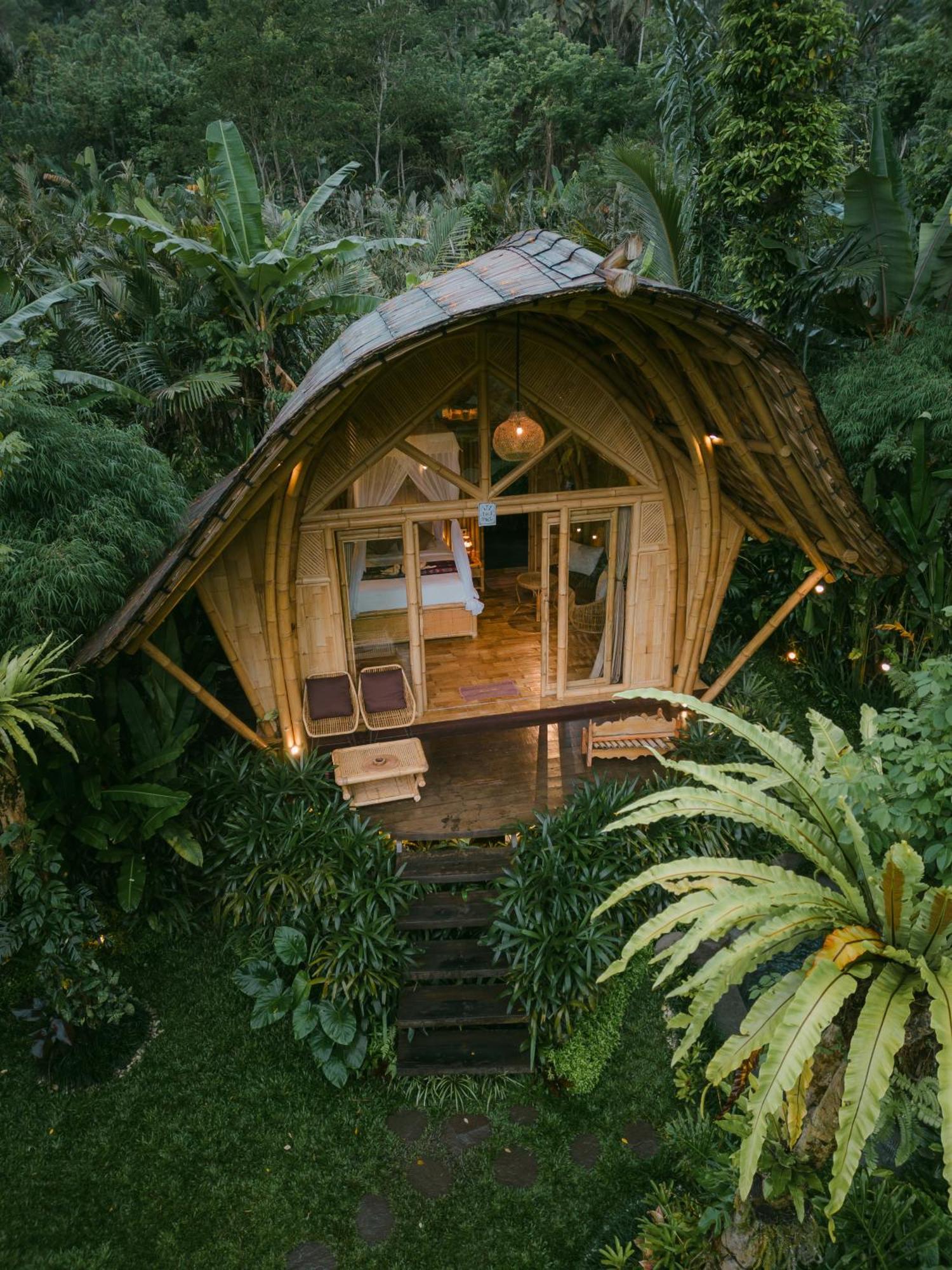 Arcada Bali Bamboo House Villa Sidemen  Exteriör bild