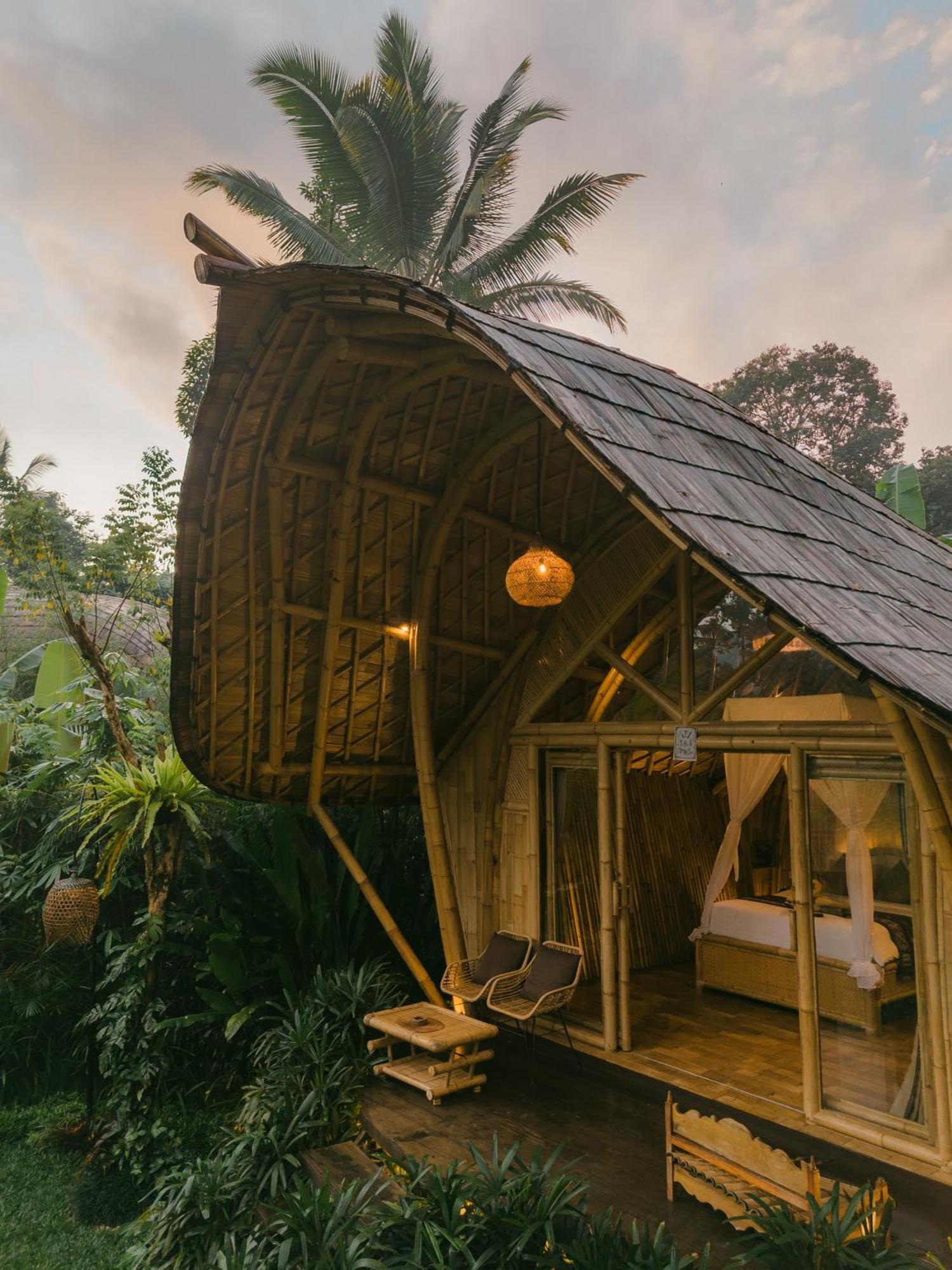 Arcada Bali Bamboo House Villa Sidemen  Exteriör bild