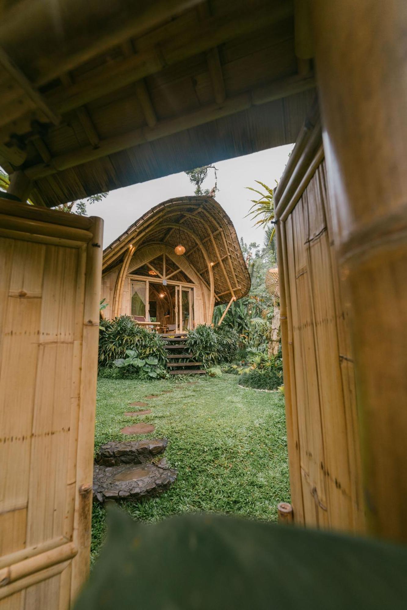 Arcada Bali Bamboo House Villa Sidemen  Exteriör bild