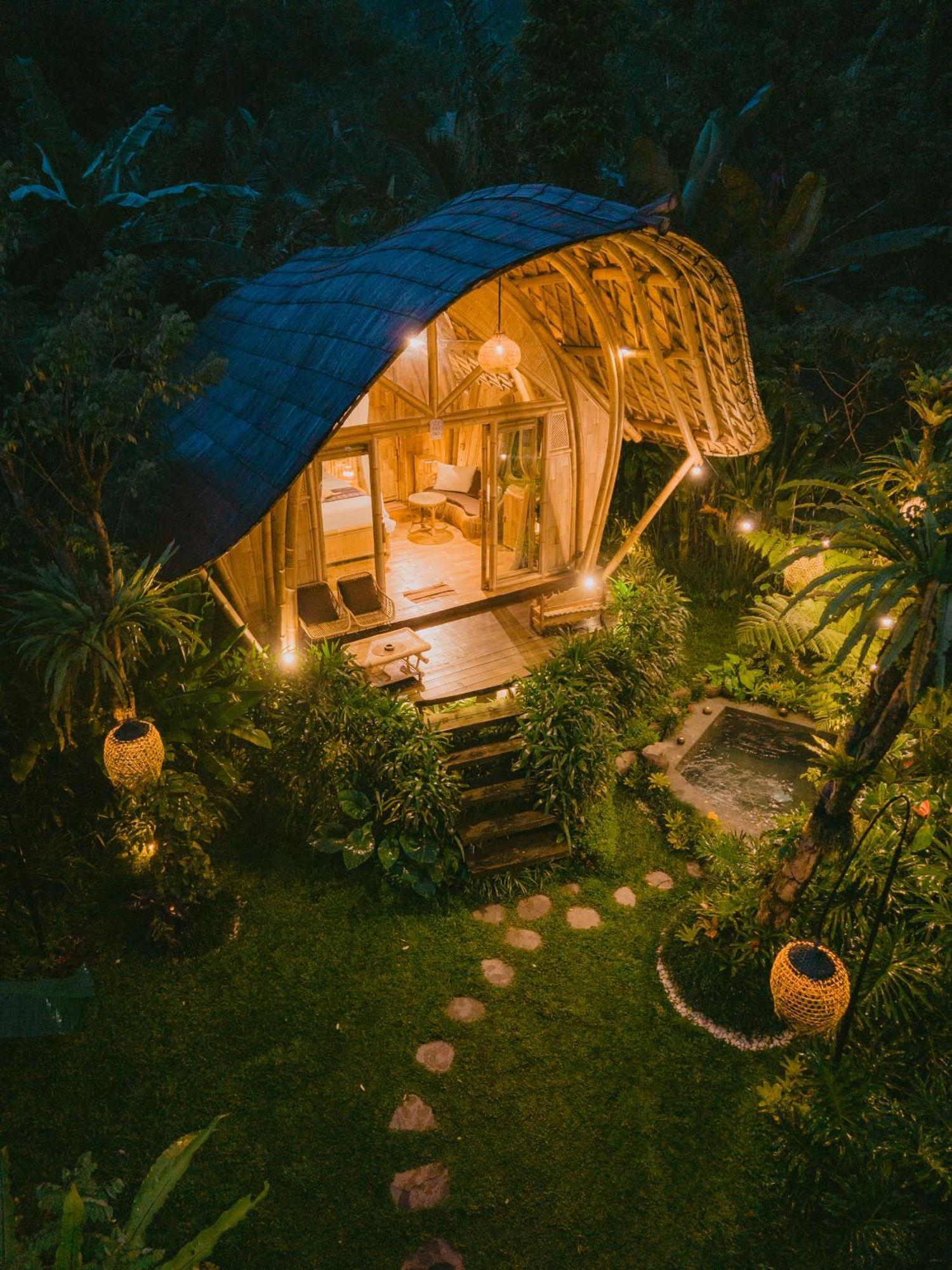 Arcada Bali Bamboo House Villa Sidemen  Exteriör bild