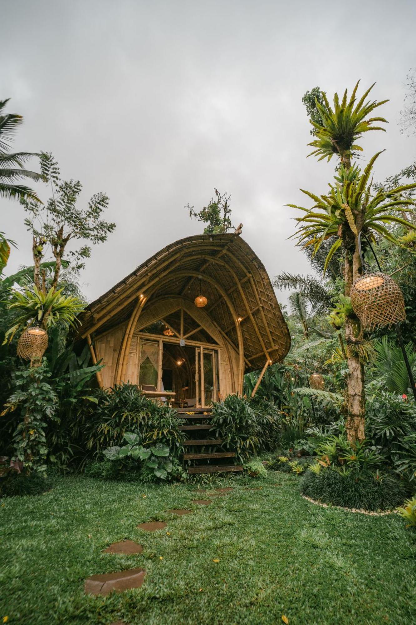 Arcada Bali Bamboo House Villa Sidemen  Exteriör bild