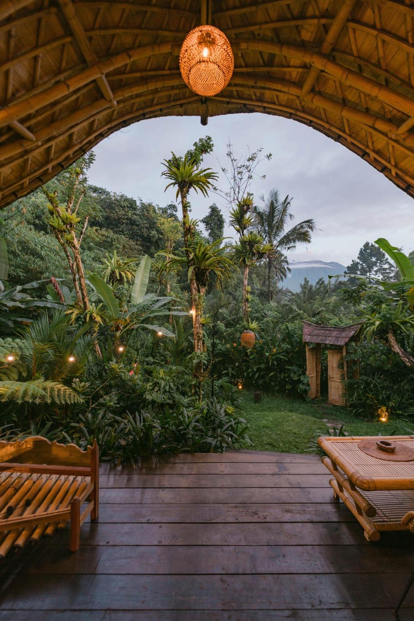 Arcada Bali Bamboo House Villa Sidemen  Exteriör bild