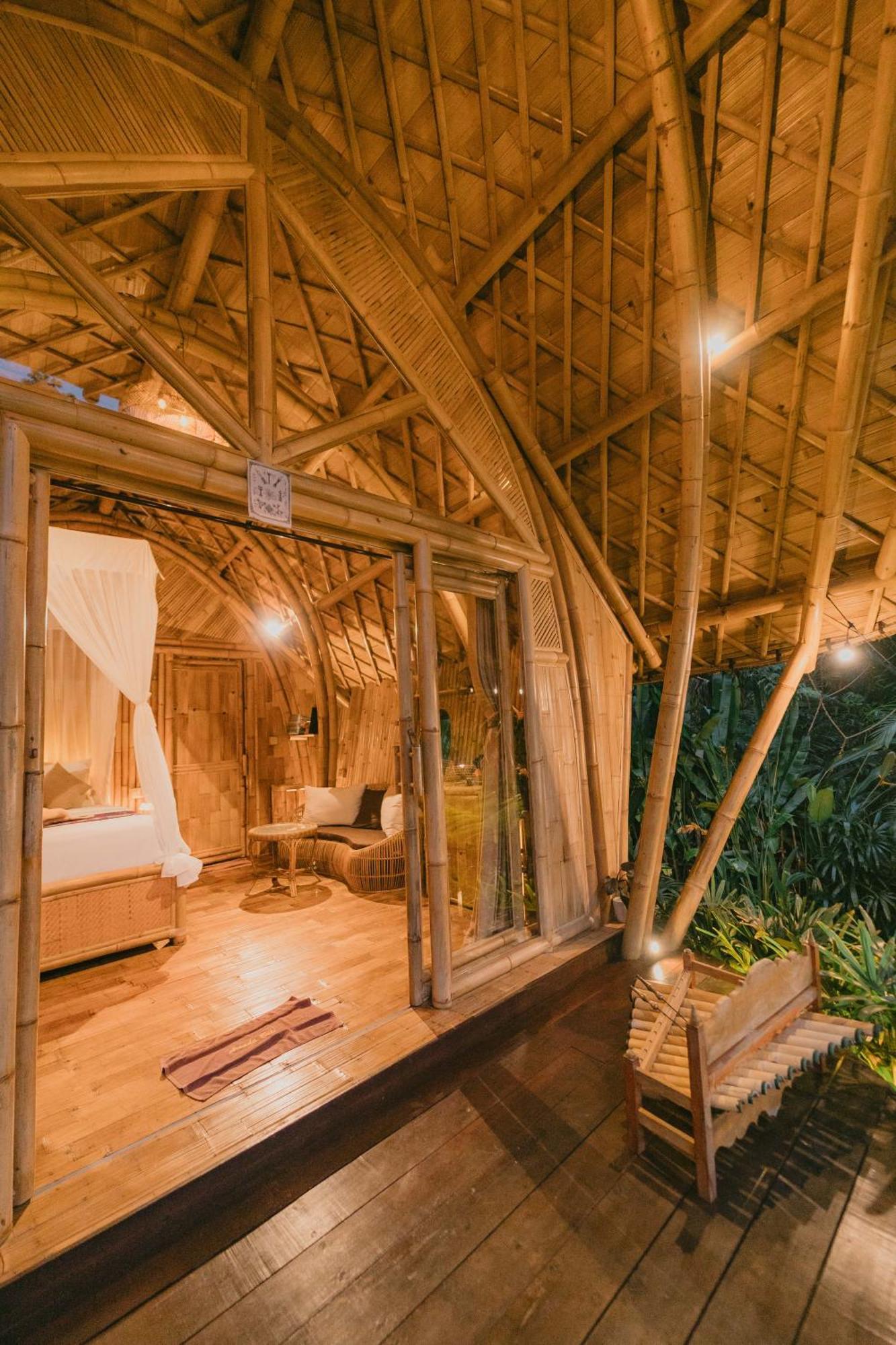 Arcada Bali Bamboo House Villa Sidemen  Exteriör bild
