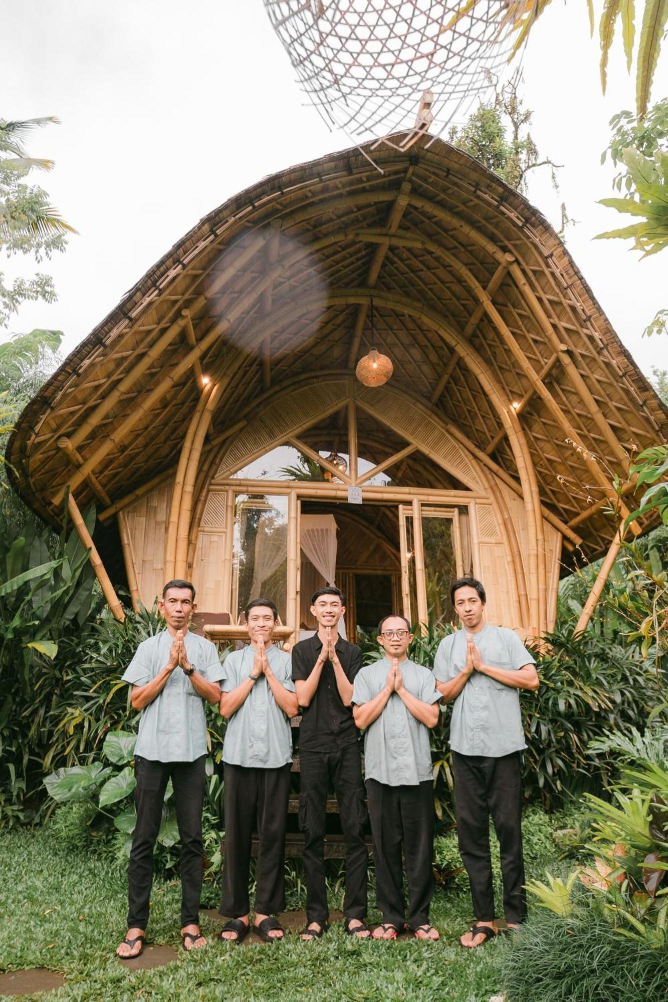 Arcada Bali Bamboo House Villa Sidemen  Exteriör bild