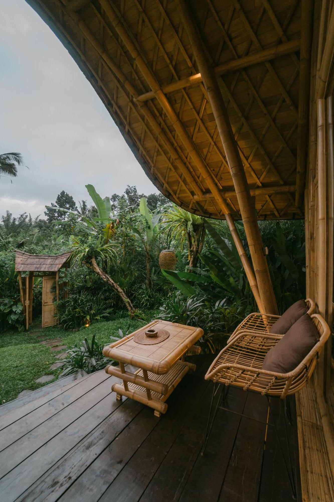 Arcada Bali Bamboo House Villa Sidemen  Exteriör bild