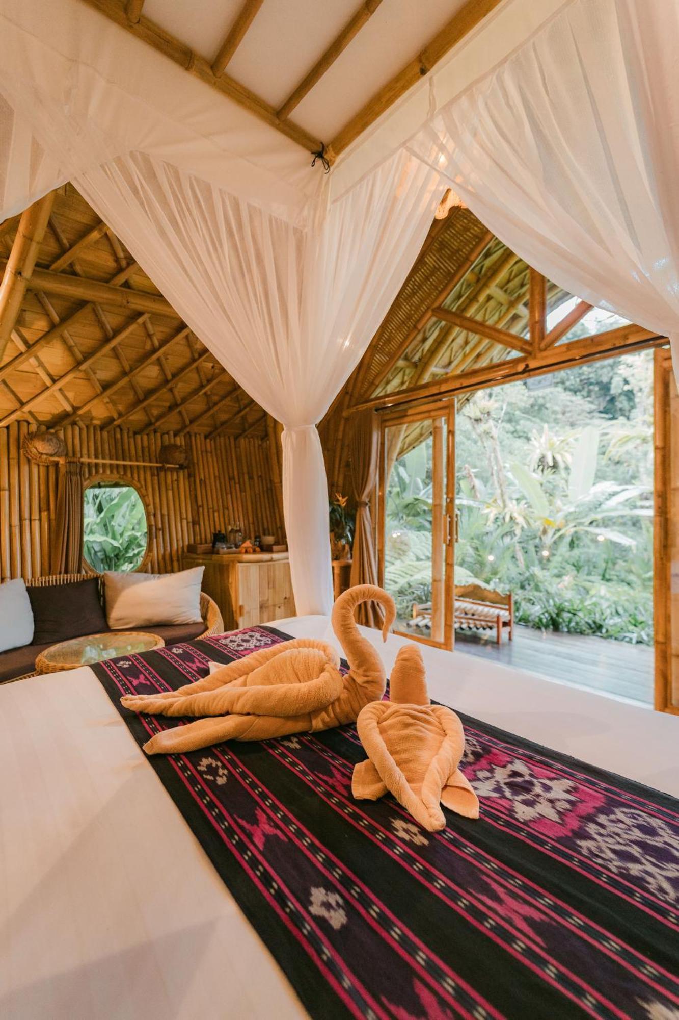 Arcada Bali Bamboo House Villa Sidemen  Exteriör bild