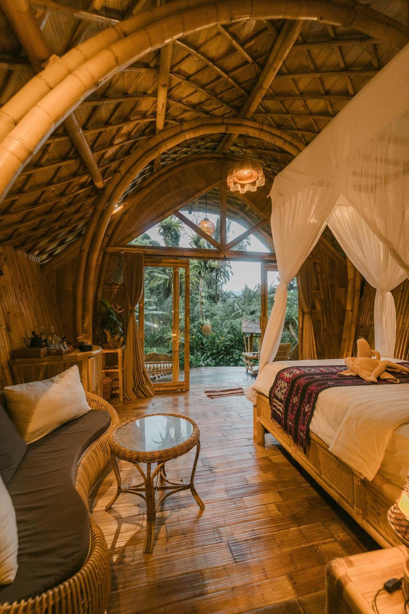 Arcada Bali Bamboo House Villa Sidemen  Exteriör bild