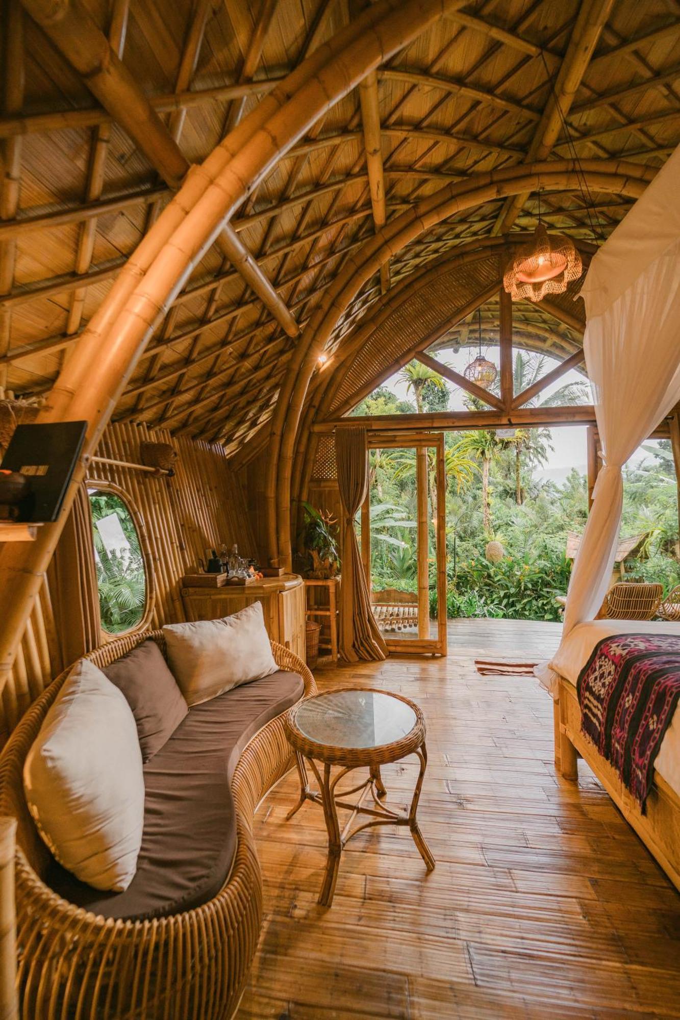 Arcada Bali Bamboo House Villa Sidemen  Exteriör bild