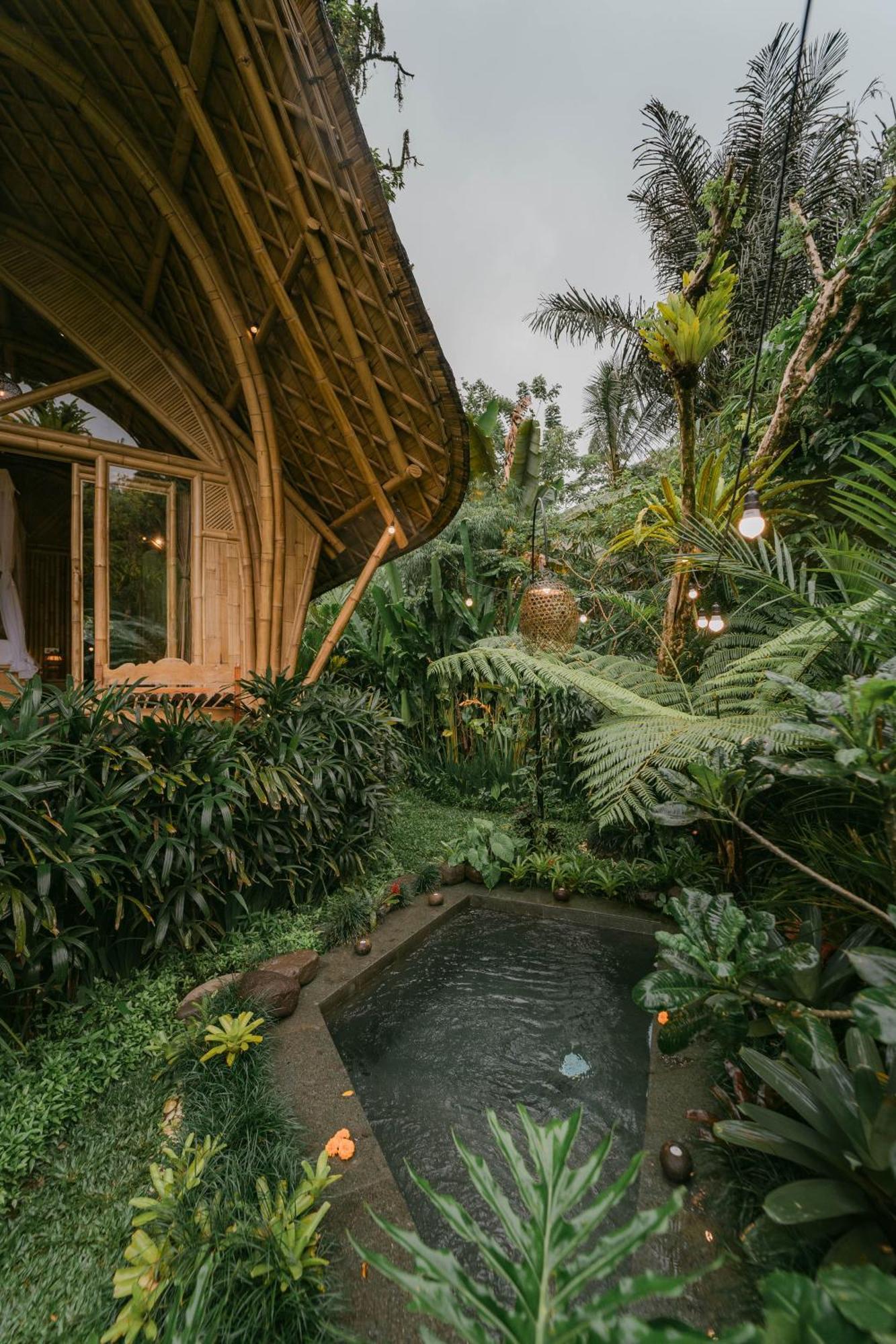 Arcada Bali Bamboo House Villa Sidemen  Exteriör bild