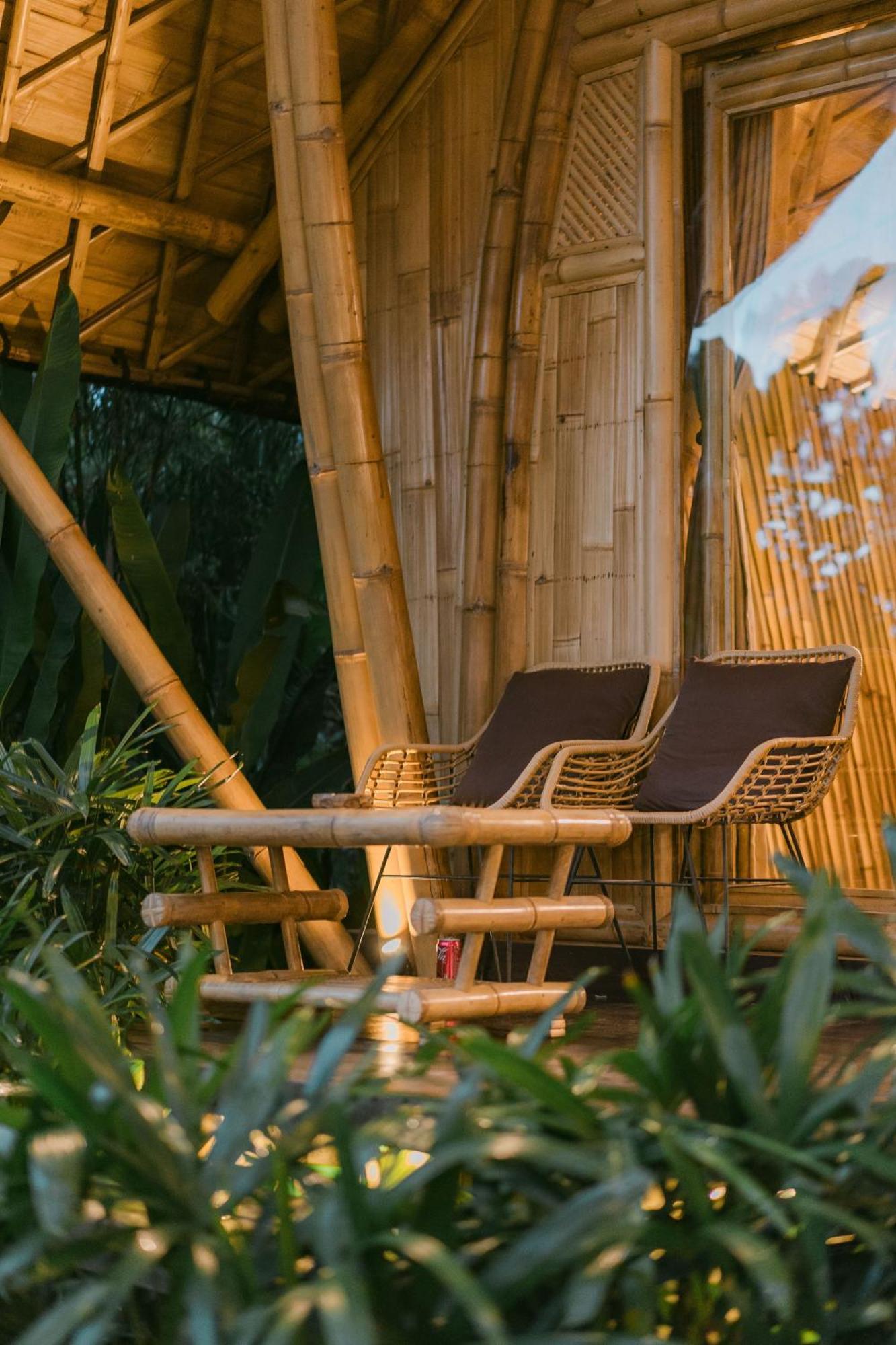 Arcada Bali Bamboo House Villa Sidemen  Exteriör bild