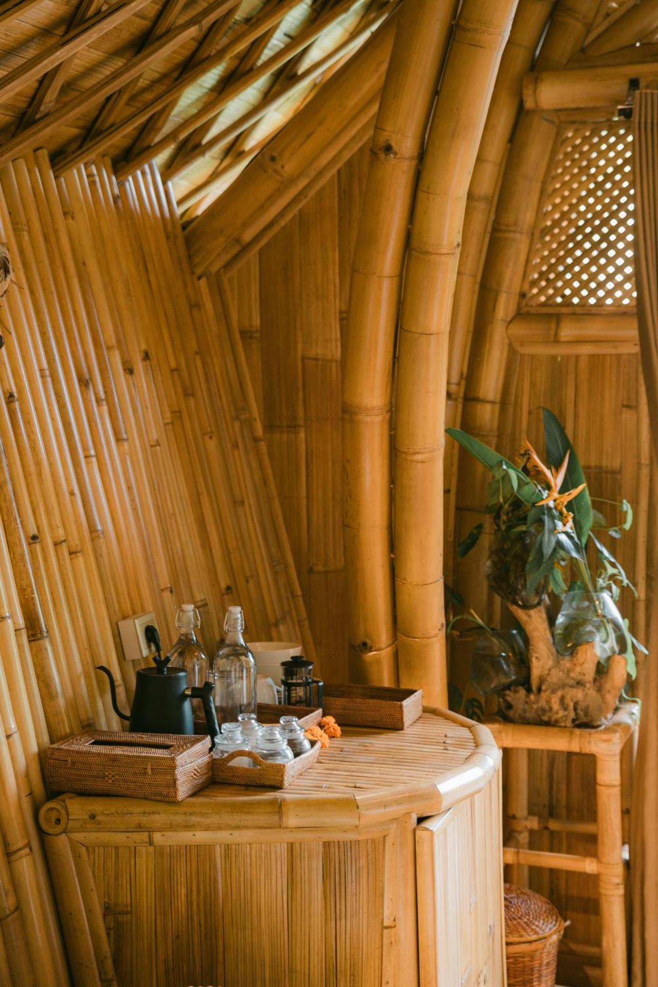 Arcada Bali Bamboo House Villa Sidemen  Exteriör bild