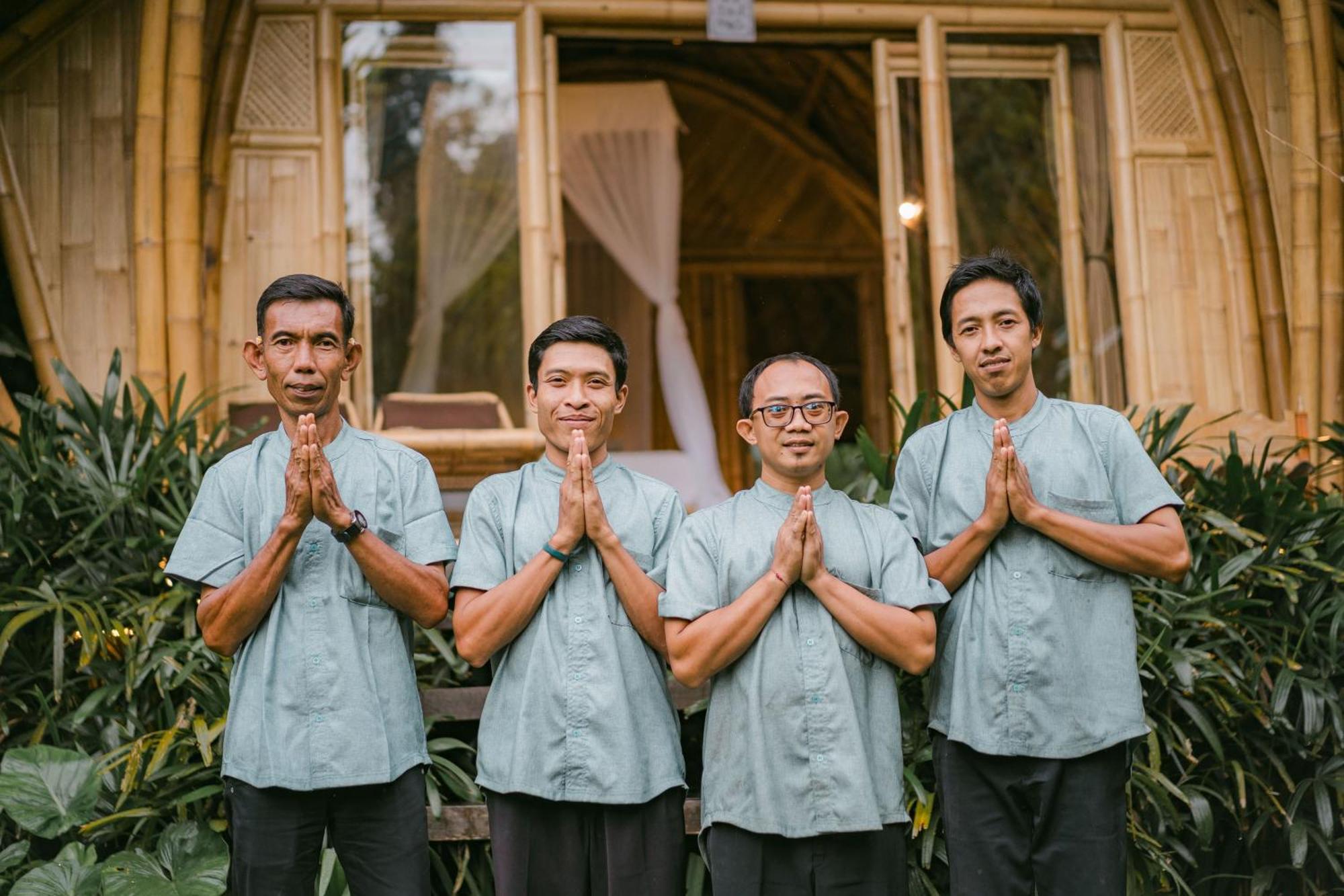 Arcada Bali Bamboo House Villa Sidemen  Exteriör bild