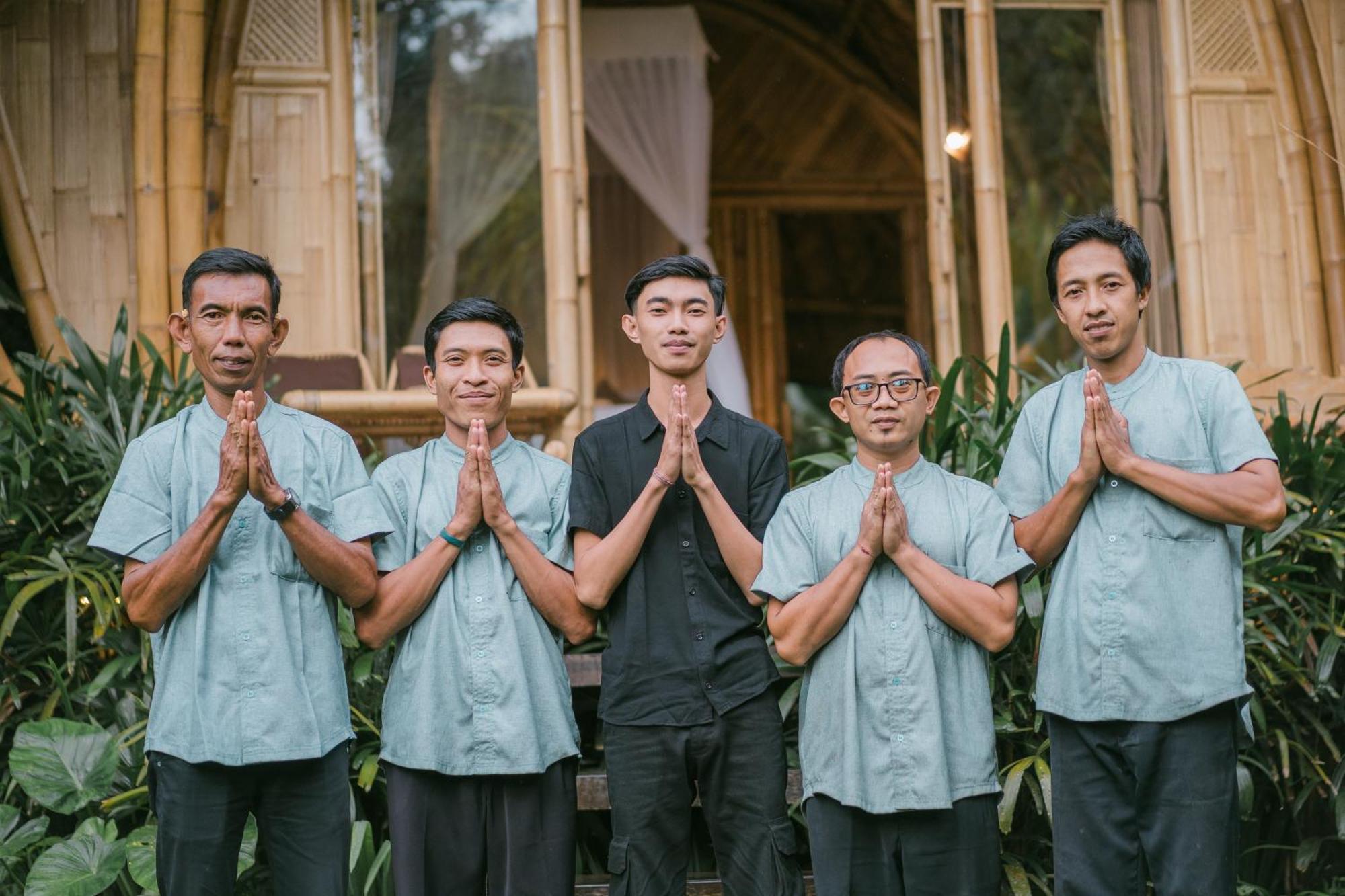 Arcada Bali Bamboo House Villa Sidemen  Exteriör bild